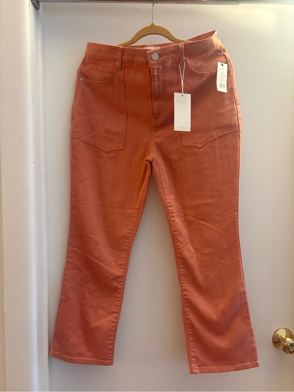 Joie Coral-Guava Boot-Cut Pants- Shally